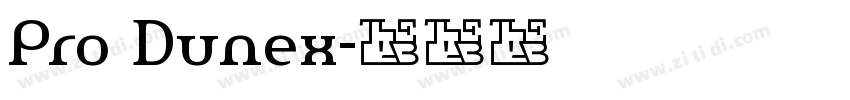 Pro Dunex字体转换